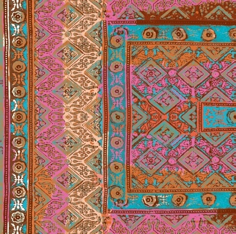 Foulards | Rajasthan VP 683 03 | Revêtements muraux / papiers peint | Elitis