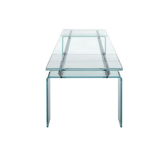 Stilt Glass extendable table | Esstische | Desalto