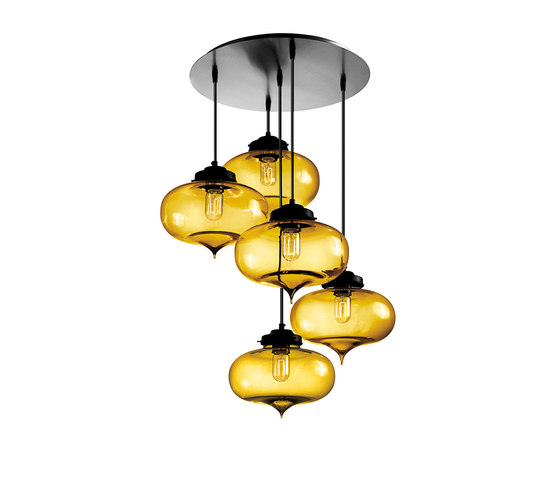 Circular - 5 Modern Chandelier | Lámparas de suspensión | Niche