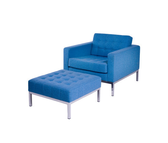 Club armchair with footstool | Fauteuils | Loft