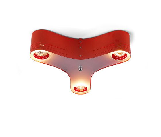 Clover 12C Ceiling light red | Lampade plafoniere | Bsweden