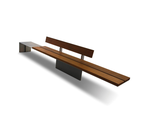 Shape Bench with backrest | Benches | Onn Outside