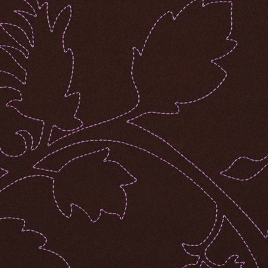 Layers Garden 004 Chocolate/Lilac | Upholstery fabrics | Maharam
