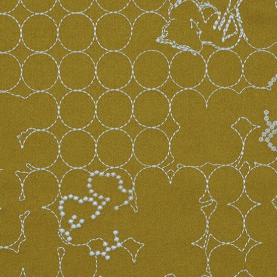 Layers Vineyard Small 001 Ochre/White | Upholstery fabrics | Maharam