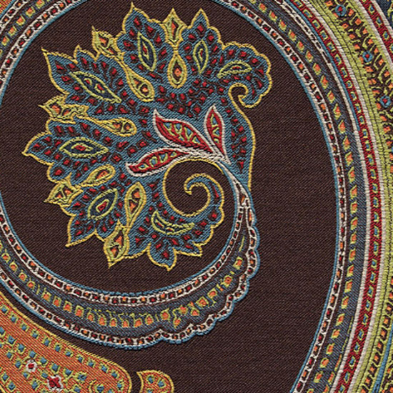 Massive Paisley 005 Earth | Upholstery fabrics | Maharam