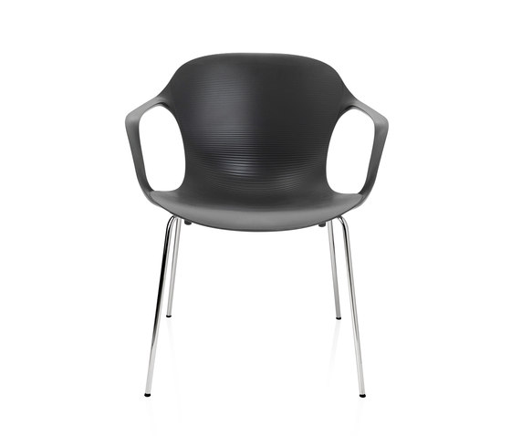 NAP™ | Chair | KS60 | Pepper grey | Chrome base | Sedie | Fritz Hansen
