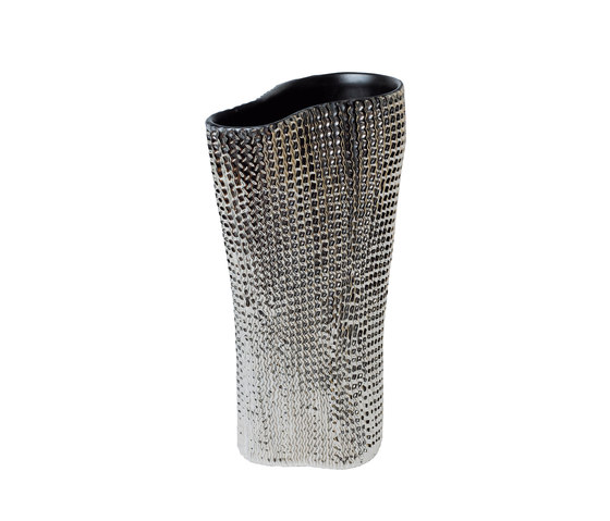 Cardboard Vase | platinum and grey | Vases | Skitsch by Hub Design