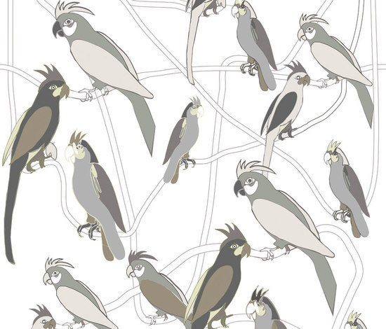 Funny Parrots | Wall coverings / wallpapers | Wall&decò