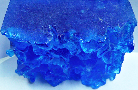 Solid Block | Blue Glass | Dekoratives Glas | Conglomerate