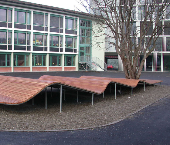 Schulhaus Guthirt, Zug | Sitzbänke | BURRI