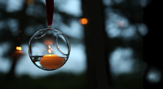 float glass bubble | Kerzenständer / Kerzenhalter | molo