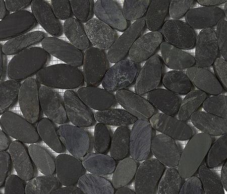 Anticato Lake Stone Negro | Natural stone mosaics | Porcelanosa