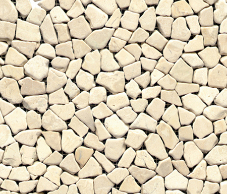 Anticato Mini Broken Edge Blanco | Mosaicos de piedra natural | Porcelanosa