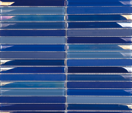 Metallic Glacier Mix Marinos 1-5x14-8 | Glass mosaics | Porcelanosa