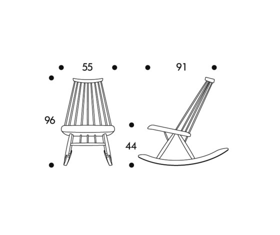 Mademoiselle Rocking Chair | Sessel | Artek