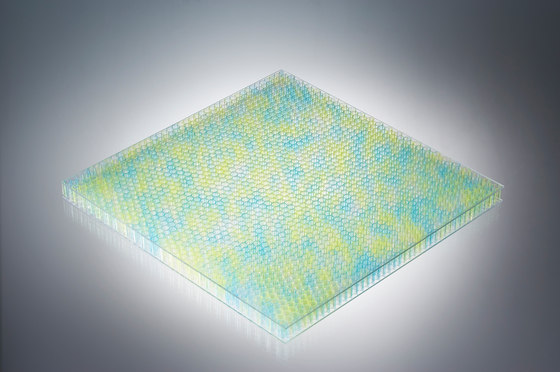 AIR-board® UV PC transparent | yelblue | Lastre plastica | Design Composite