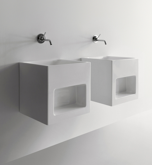 Cento Cube shaped washbasin | Lavabos | Kerasan