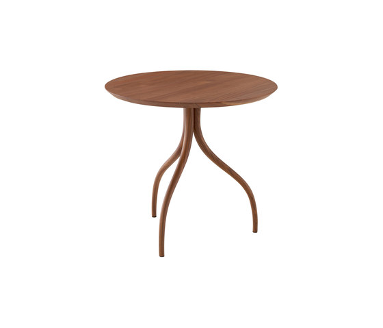 Thot | Pedestal Table Walnut | Side tables | Ligne Roset