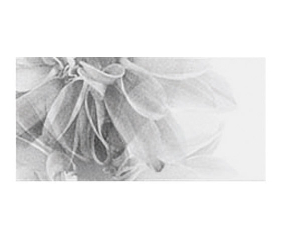 Black and White Slim/4 Decoro Fiore white | Carrelage céramique | FLORIM