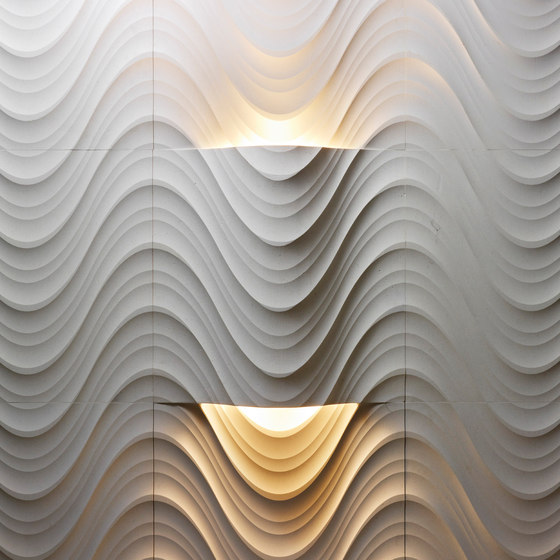 Complementi Luce | Seta curve luce | Natural stone panels | Lithos Design