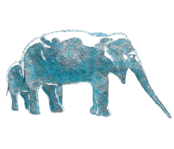 Aqua Elephas | Revestimientos de paredes / papeles pintados | Wall&decò