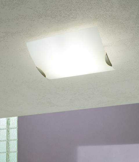 White - ceiling lamp | Deckenleuchten | A.V. Mazzega