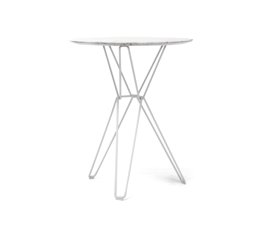 Tio Circular Café Table Marble | Bistrotische | Massproductions