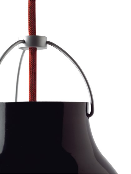 Caravaggio™ | Pendant | P2 | Black | Red cord | Suspended lights | Fritz Hansen