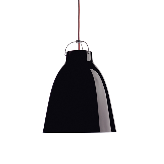 Caravaggio™ | Pendant | P3 |  Black | Red cord | Lámparas de suspensión | Fritz Hansen