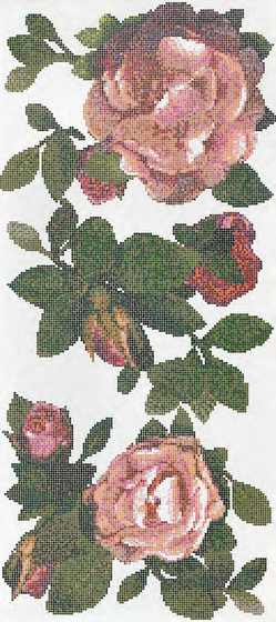Springrose Bianco A mosaic | Mosaïques verre | Bisazza