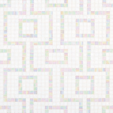 Labirinto Bianco mosaic | Glas Mosaike | Bisazza