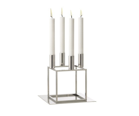 Base for Kubus Nickel plated 4 | Candlesticks / Candleholder | Audo Copenhagen