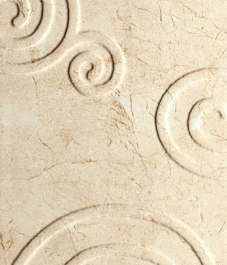 Marfil - Spiral Decor Cream (2 Modules) | Ceramic tiles | Kale