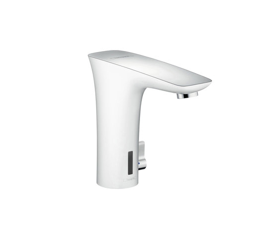 hansgrohe Electronic basin mixer with temperature control battery-operated | Wash basin taps | Hansgrohe