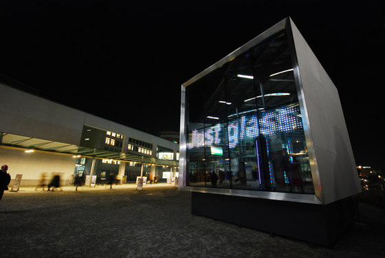 powerglass® media façade: Cube | Systèmes de façade | Peter Platz Spezialglas