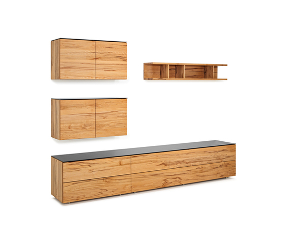 FLAT Livingroom system | Wall storage systems | Holzmanufaktur