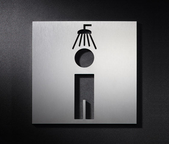 Shower sign for men | Symbols / Signs | PHOS Design