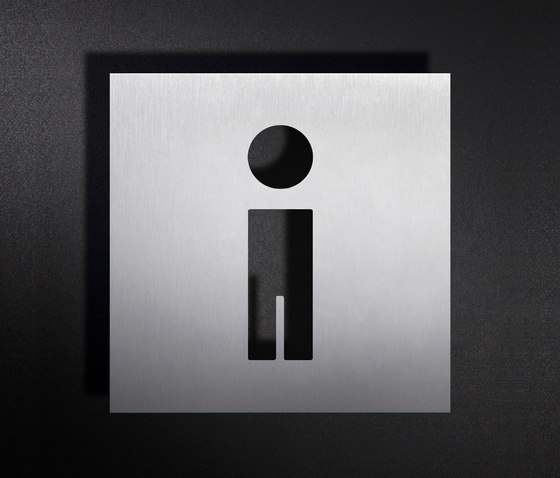 Hinweisschild WC Männer | Pictogramas | PHOS Design