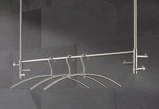 Hanging wardrobe with clothes rail for ceiling mounting | Hat racks | PHOS Design