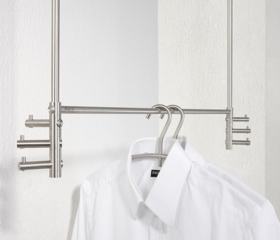 Hanging wardrobe with clothes rail for ceiling mounting | Hat racks | PHOS Design