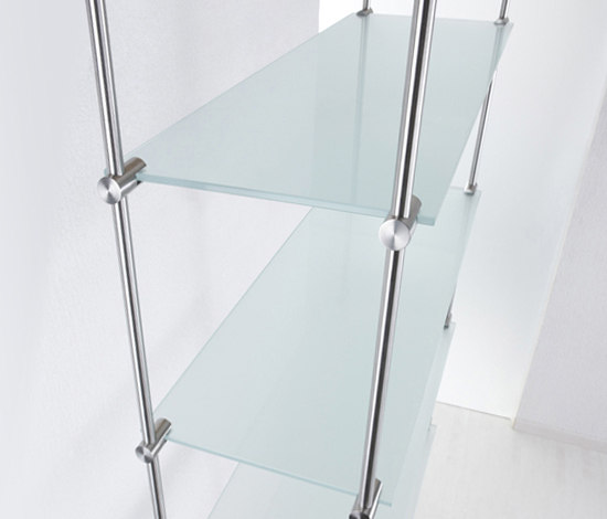 Glasregal GR 12 D | Fijaciónes repisas de vidrio | PHOS Design