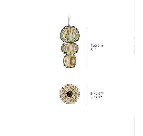 Totem S 3 | Lámparas de suspensión | lzf