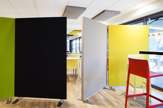Stereo acoustic panels as partitions | Sound absorbing room divider | Texaa®