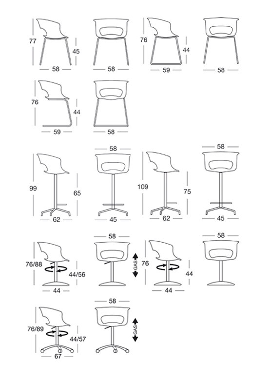Miss B Antishock stool | Tabourets de bar | SCAB Design