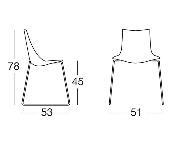 Wave sledge frame | Chaises | SCAB Design