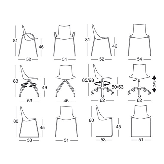 Zebra Pop with castors | Office chairs | SCAB Design