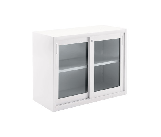 Tempered glass sliding door cabinet | W 1200 H 880 mm | Sideboards | Dieffebi