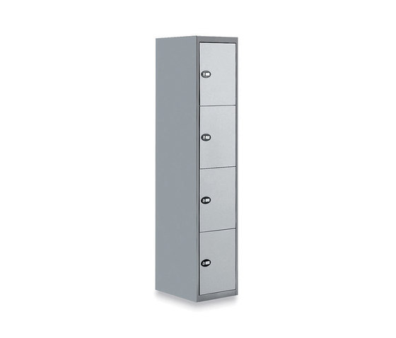Trendline Silver | Locker with 4 places | Lockers | Dieffebi