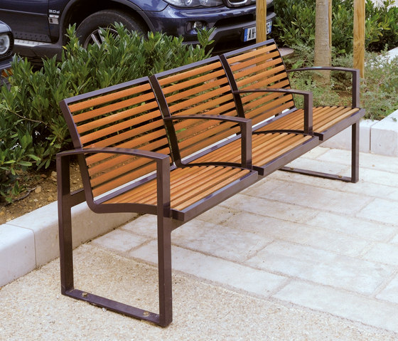 Newport wood Outdoor Bench | Benches | AREA