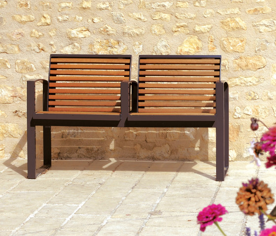 Newport wood Outdoor Bench | Benches | AREA